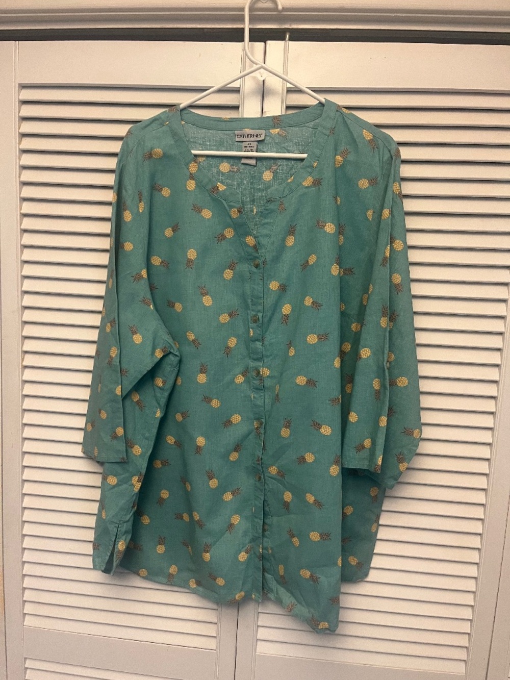 Catherine’s pineapple blouse